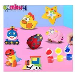 CB989652 CB989653 - Handmade kids DIY plaster coloring gypsum toy for painting